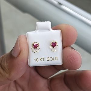 10kt Real Gold Stud Earring